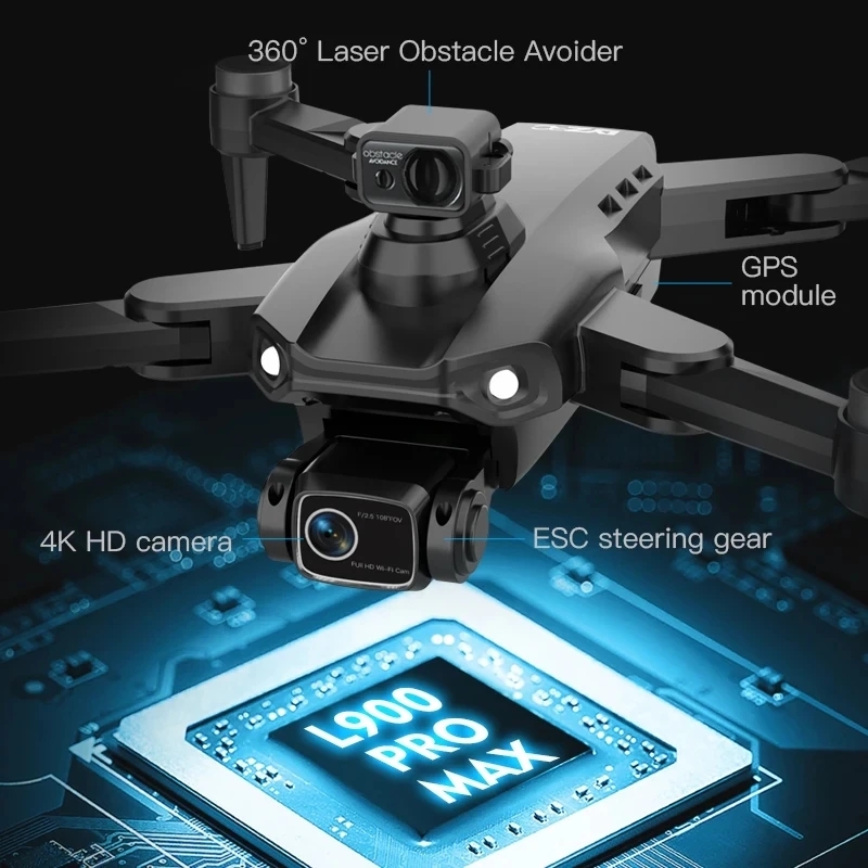 L900 Pro MAX GPS Drone 4K Prof - Rc Helicopter Case ulasan dan harga