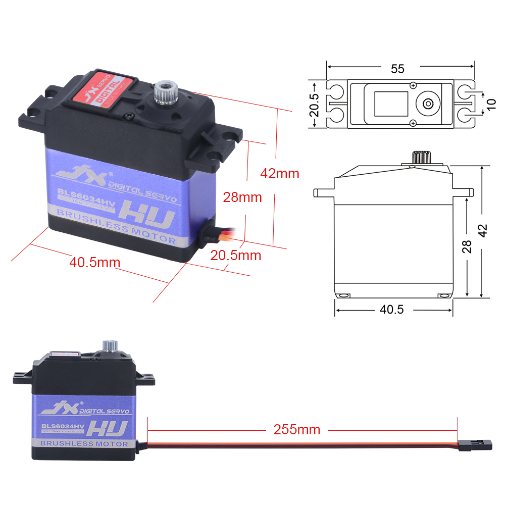 JX BLS6034HV 60g 33kg Brushles - Rc Helicopter Battery ulasan dan harga